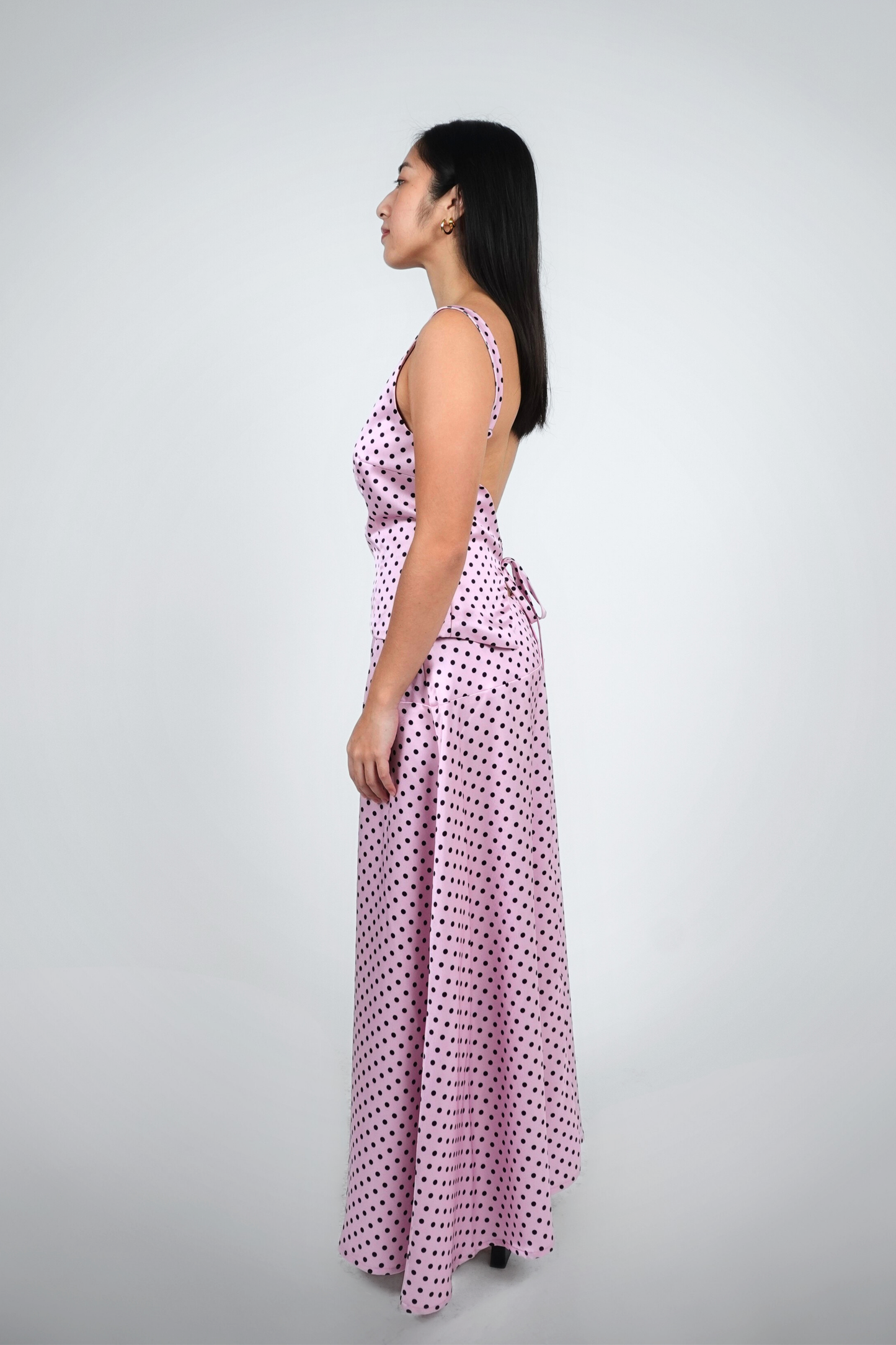 Pink Polka Dot Two-Piece Set