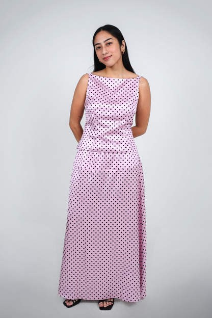 Pink Polka Dot Two-Piece Set