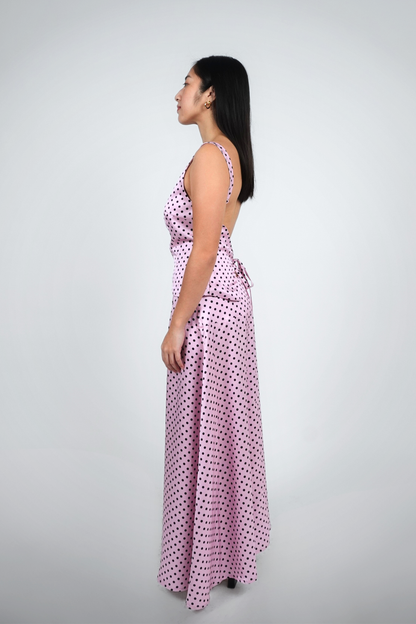 Pink Polka Dot Two-Piece Set