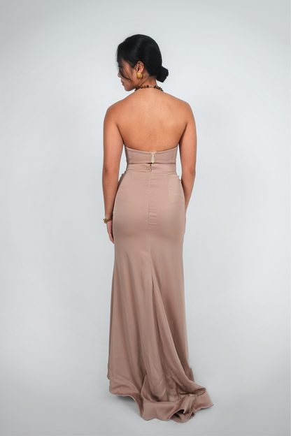 Blush Pink Two-Piece Maxi